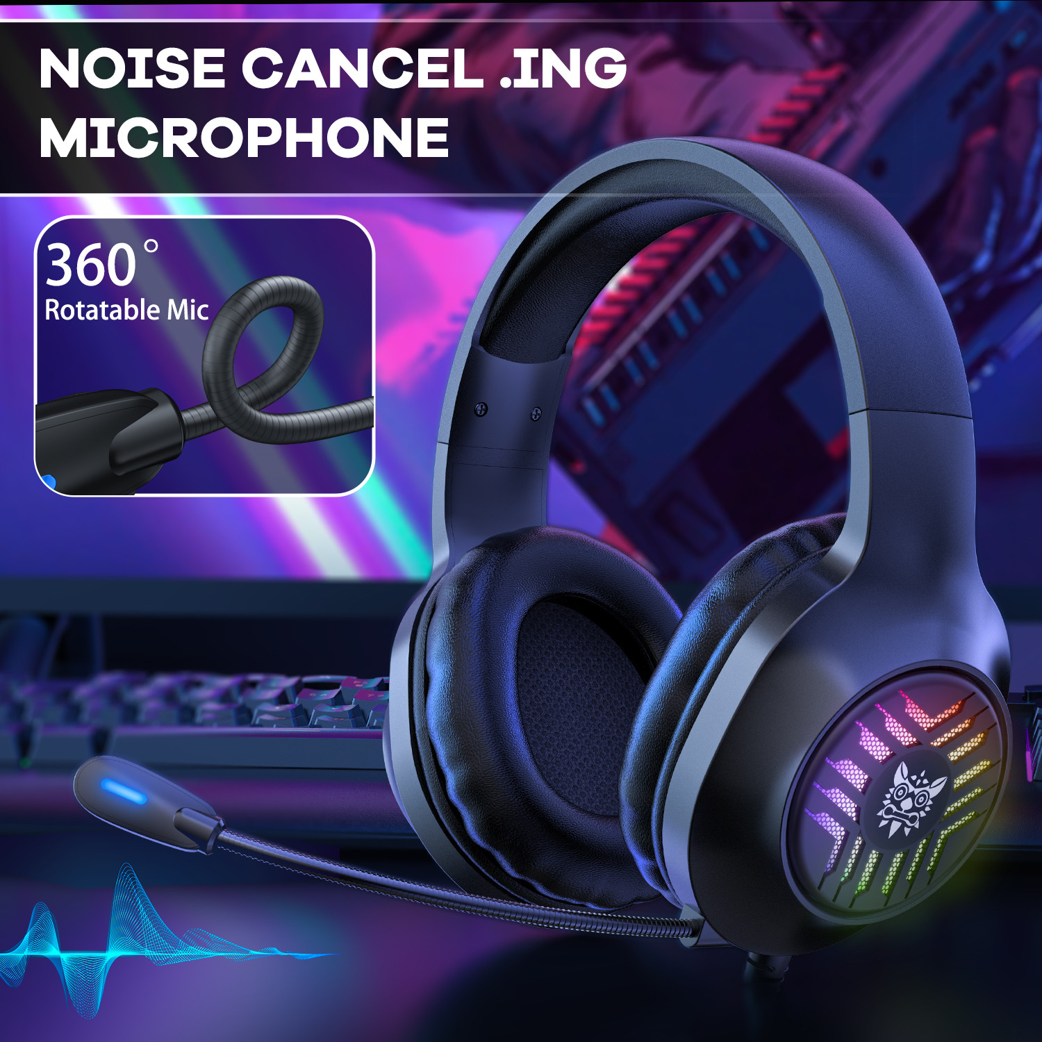 Ipx-5 3.5mm 4Pin Wired Game Headphone 100mA With Mic
