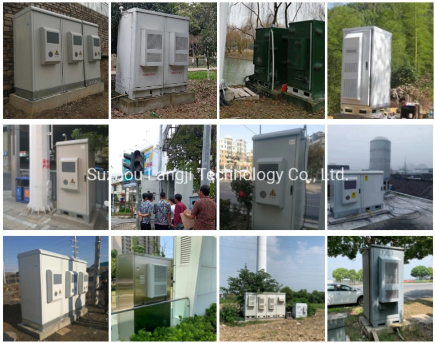 Galvanized Steel 19 Inch Rack Outdoor Battery Cabinet For Telecommunication