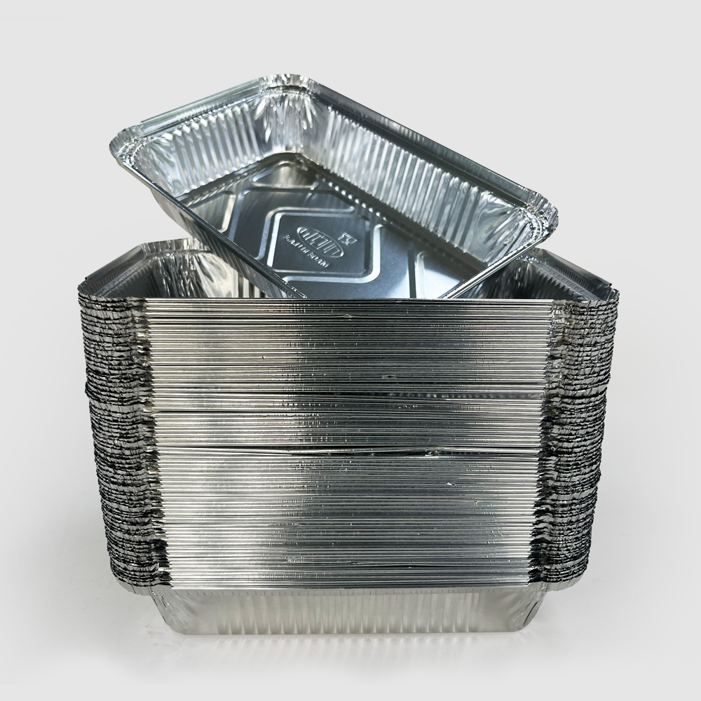 Barquettes Alu Jetables Traiteur 8389 Aluminum Foil Trays for Food Packing and Takeout
