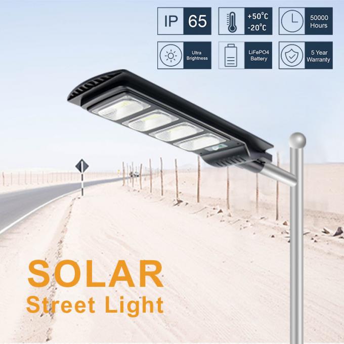 High Power IK10 170lm/W Outdoor Solar LED Street Lights With PC Optical Lens 0