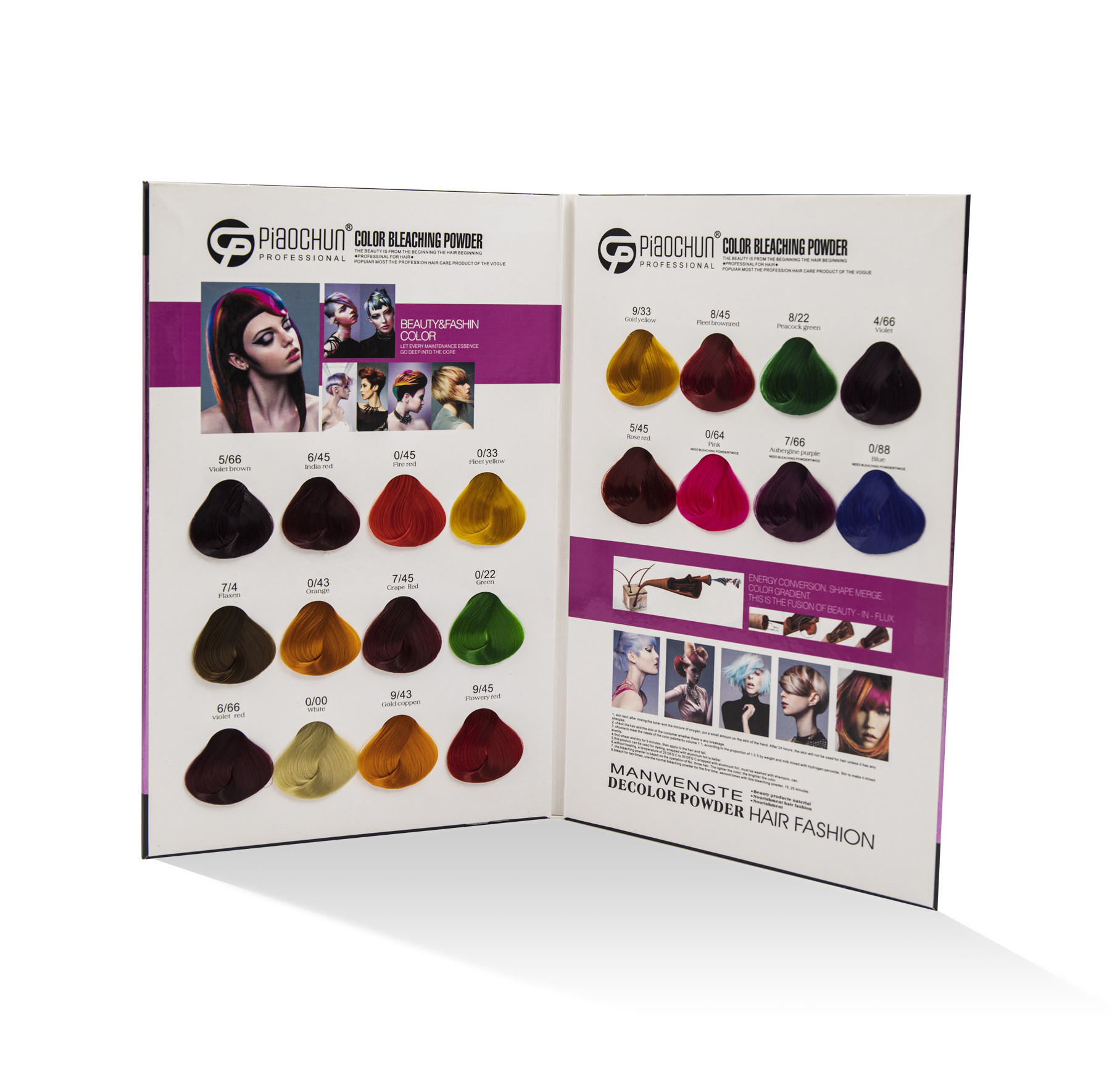 20 Shades Semi Permanent Hair Coloring Powder For Home Salon Or Spa