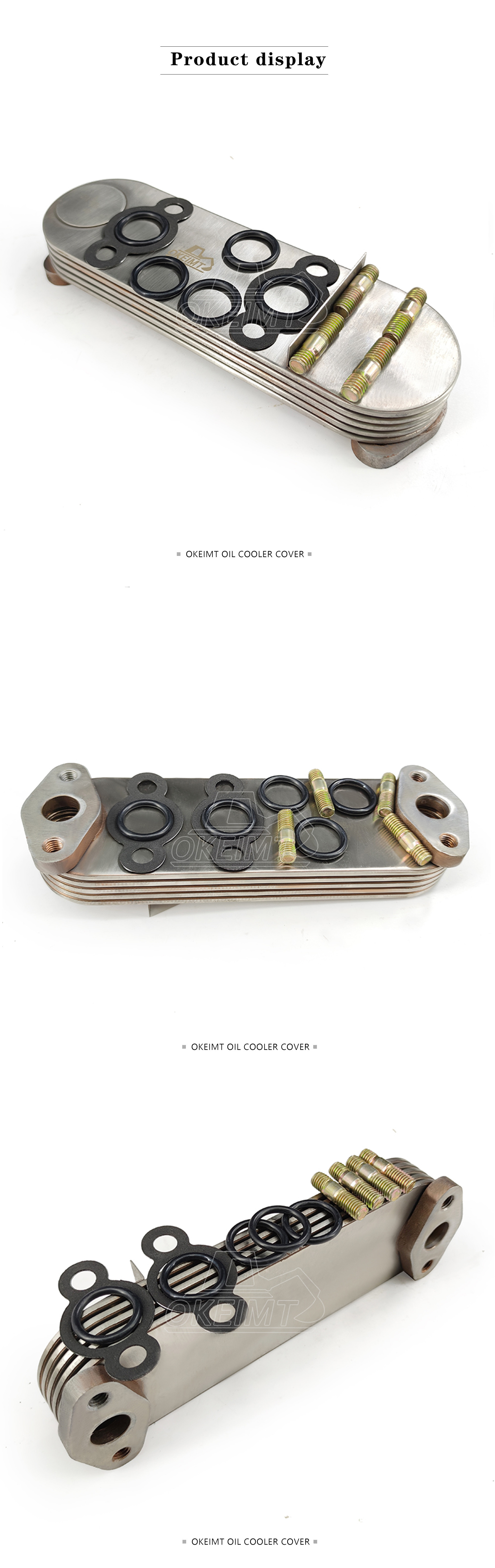 VH157121880A Engine Oil Cooler Excavator Spare Parts For J05E Engine