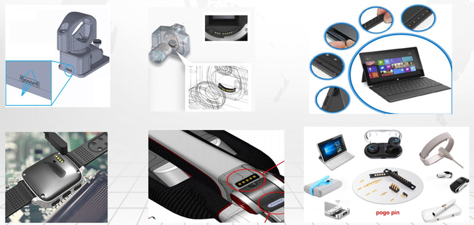 TPE cable 4pin pogo pin magnetic USB cable connector for burglar alarm 2