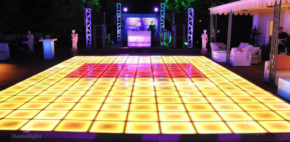 50x50cm LED Matte Frost Dance Floor Tile Panels For Wedding Party