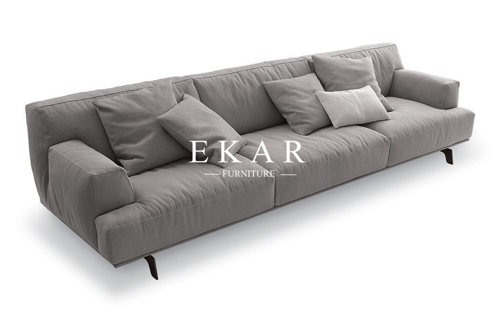 Italian Brand Designs Fancy Grey 3 Seater Sofa Living Room Furniture