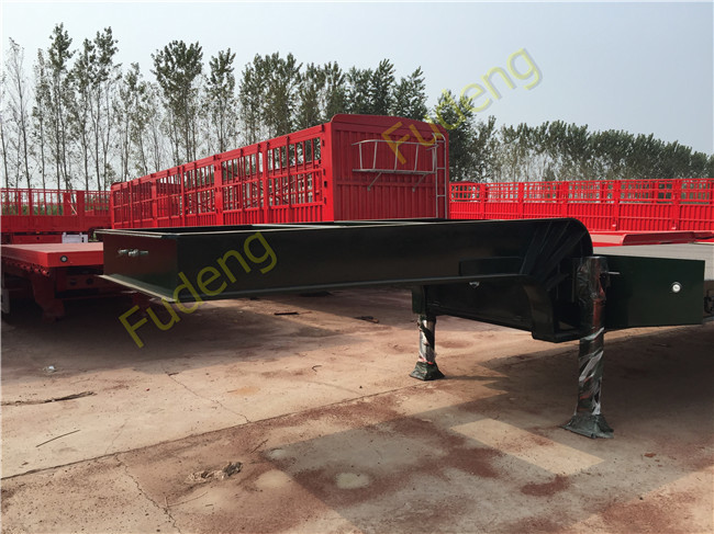FUWA / BPW Axle Low Bed Semi Trailer High Tensile Steel Q345B Material