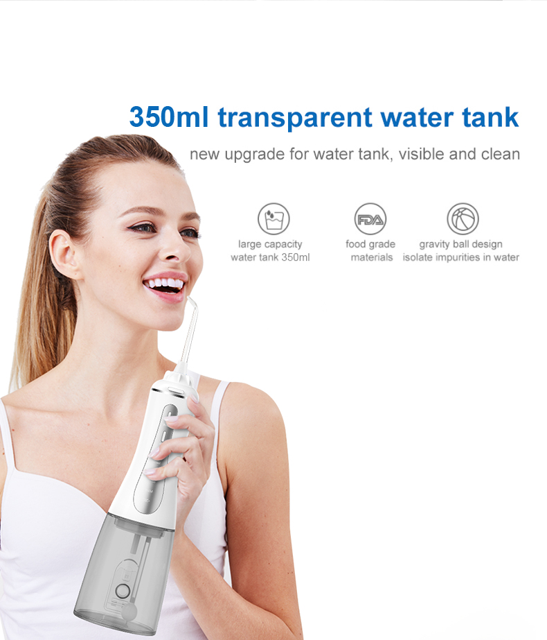30 - 120PSI Powerful Water Flosser Electric Portable Rechargeable IPX7