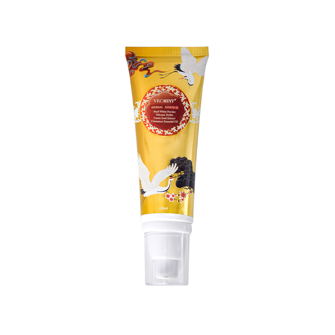VECMINT HERBAL ESSENCE pearl white power Toothpaste 100g for Healthy Teeth Hot Sale Factory Direct Delivery