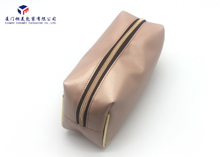 Leather Cosmetic Bag Tropizoid Shape Personalised Lady Makeup Bag Light Weight
