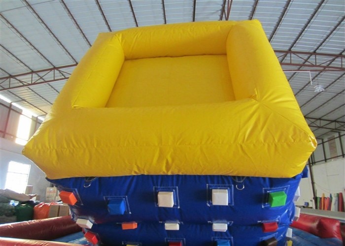 Factory Commercial Inflatable Rock Climbing Wall Fireproof PVC Tarpaulin For Kids