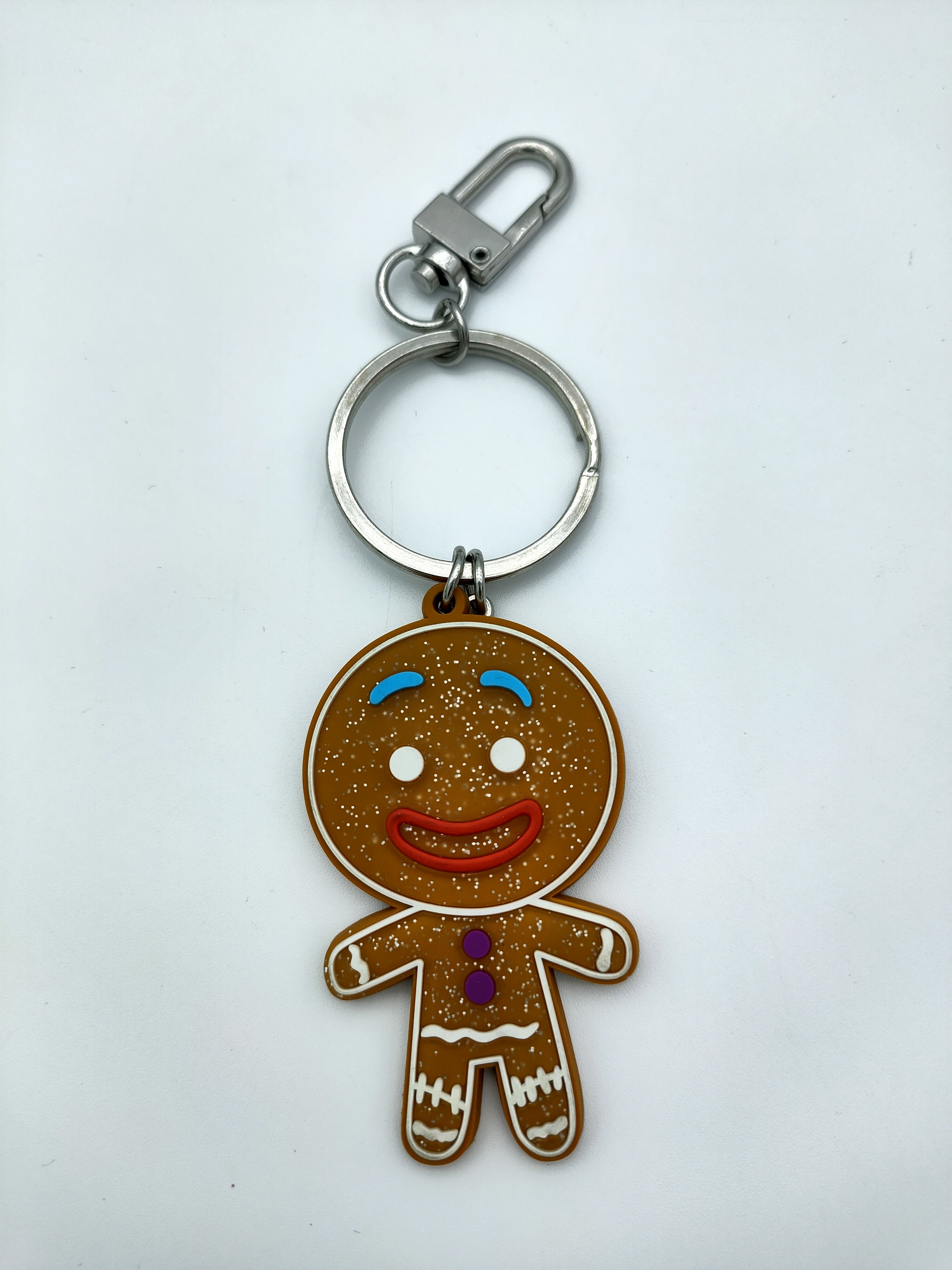 Gingerman PVC Key Holder , Soft Rubber Keychain Bright Color Nonfading