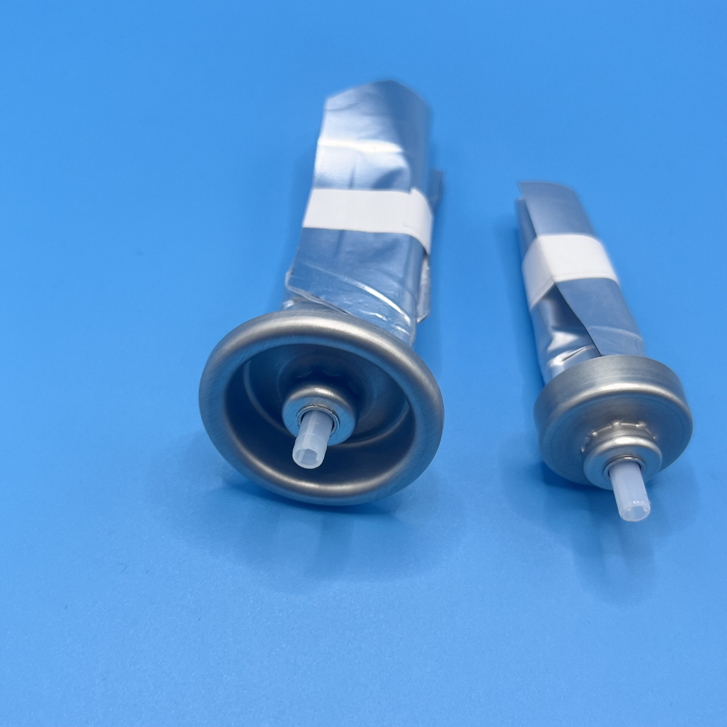 Eco Friendly Cylinder Silver Aerosol Bag Valve with Leak Free Seal