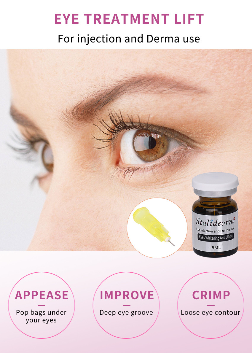 OEM ODM Stalidearm Skincare Product Eye Whitening Lifting Anti Wrinkle Anti Aging Serum Hyaluronic Acid Eye Serum