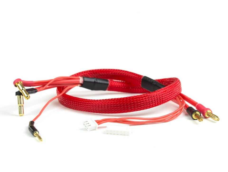 2S High Current Charge Cable w/4mm & 5mm Solid Bullet Connector 10/12/14awg 610mm