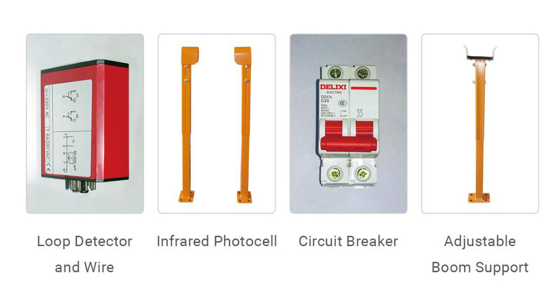 3 Fence Boom Type Parking Barrier Gate With Permanent Magnet Synchronous Motor