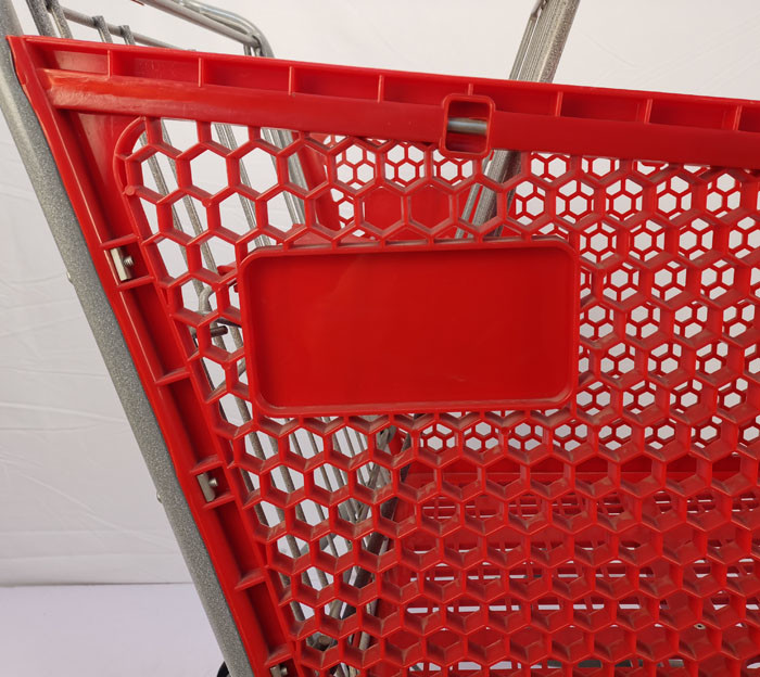 Heavy Duty 80L-200L Grocery Plastic Shopping Carts With Undercarriage