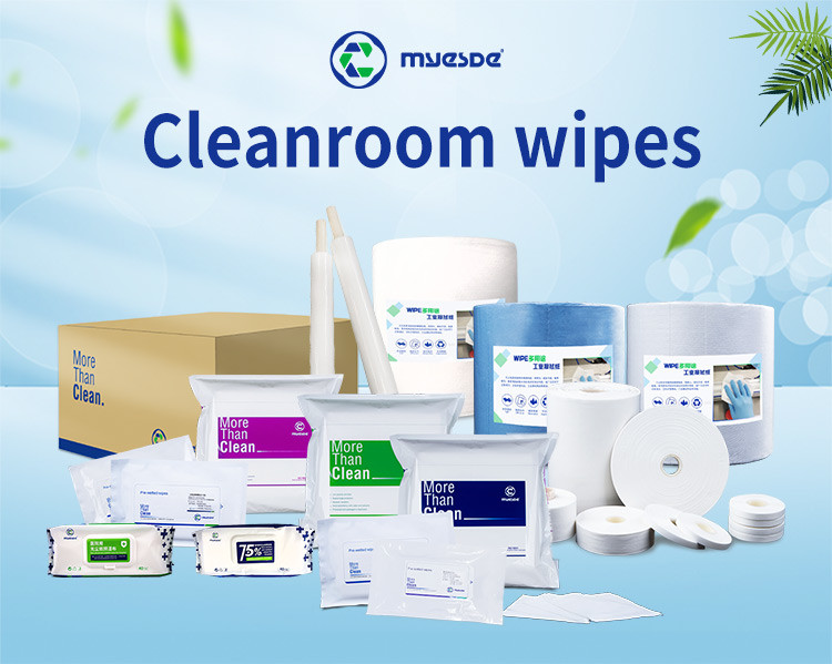 9 Inch Industrial Lint Free Polyester Wipes 2 Ply All Purpose Wipes