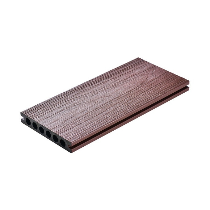 Waterproof Outdoor Plastic Wood Planks 140x23mm WPC Exterior Panel Decor Decking Flooring Material