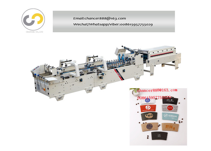Automatic coffee cup sleeve making machine for starbucks, coffee cups bolsters machine