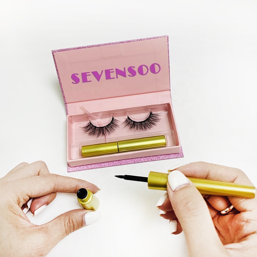 Custom Eyeliner Magnetic Eyelashes / Magnetic Lashes And Liner Lash Kit