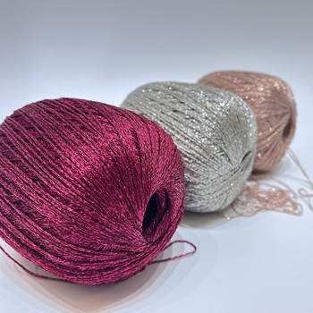 1/7.5NM 70% Polyester 30% Purl Yarn Filigree Cylinder Fashion Decoration