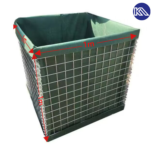 Hot Sale Defensive Barrier Earthy Welded Gabion Defensive Barriers Rock Cages Container