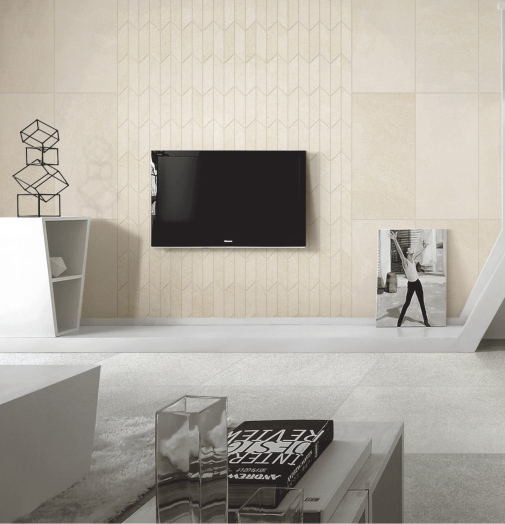 600x600 Living Room Porcelain Floor Tile , Ceramic Indoor Floor Tile Grey Color