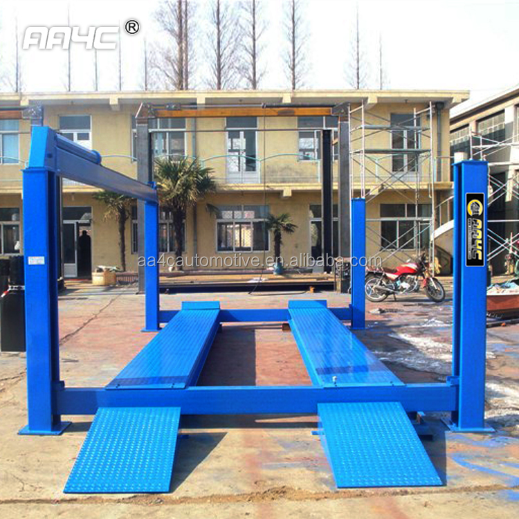 AA4C 10T 20T bus ramp truck hoist heavy duty lift Hydraulic 4 post vehicle lift vehicle parking system vehicle ramp