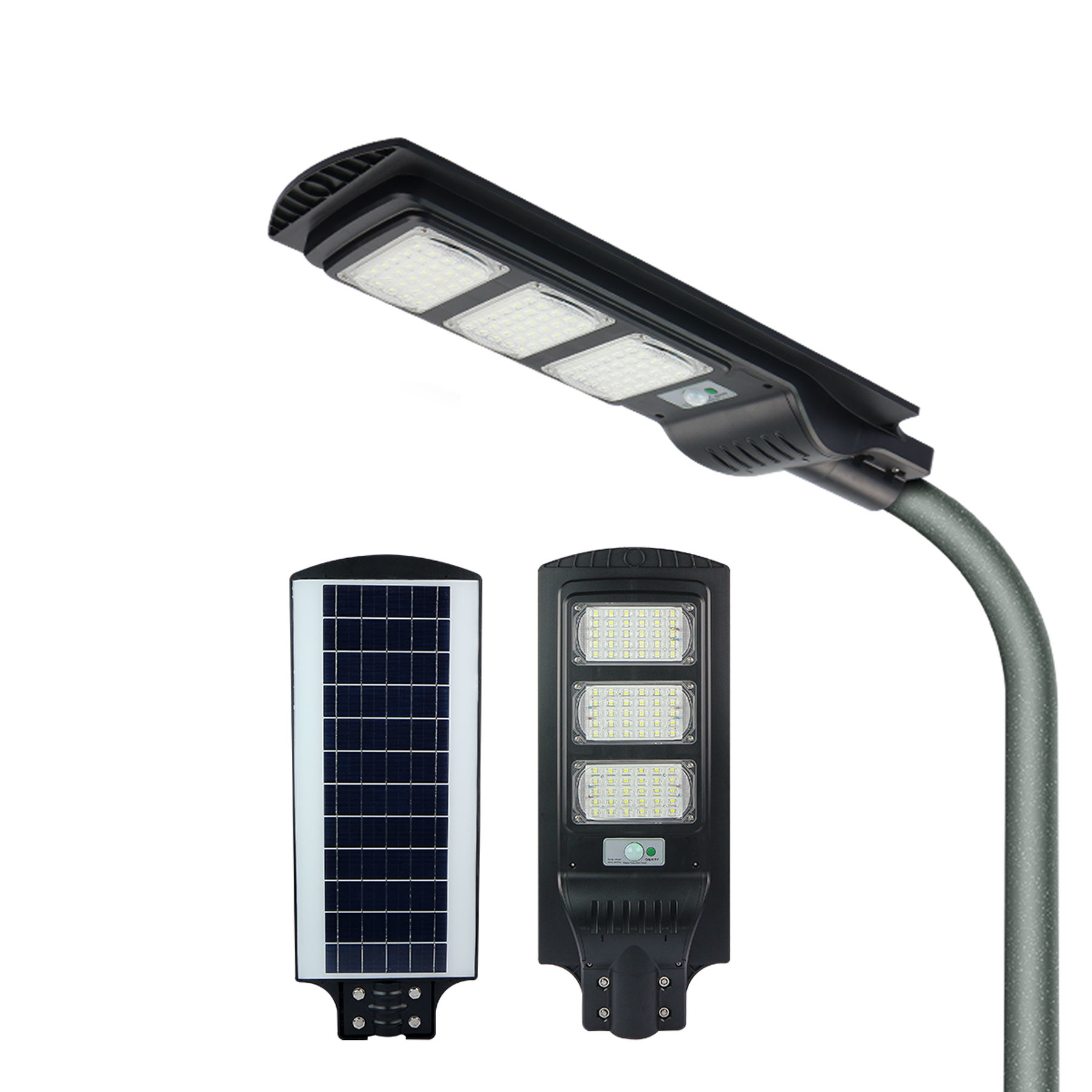 Motion Sensor All In One Solar Street Light Integrated 2700-6500K SMD Beads 170lm/W