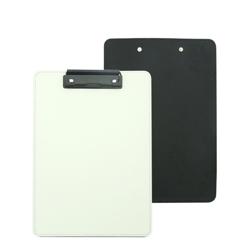 Customized Single Sided And Double Sided Printing Sublimation Leather PU Clipboard For Sublimation Printing