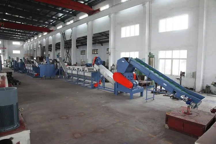 Waste Plastic Shredding Washing Production Line Plastic Recycling PP PE