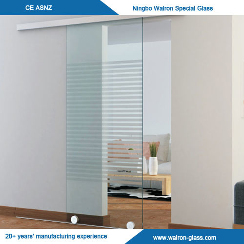 Buy cheap Acid Etched or Satined Glass Sliding Door System product