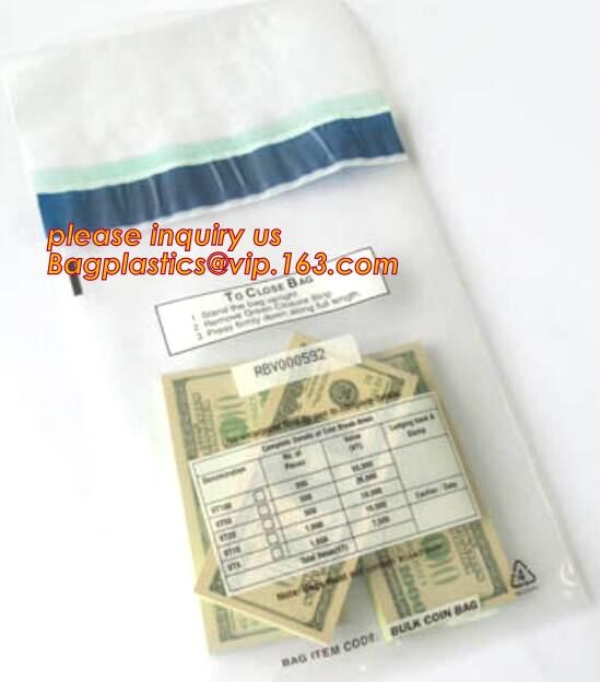 Tamper Proof Deposit Bags bank cash bag security safety deposit bag, Deposit security tamper evident bank cash bag, pac