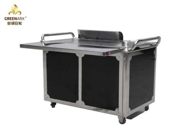 Black Japanese 1200mm Teppanyaki Grill Cooking Equipment / Restaurant Electric