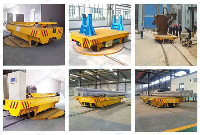 Steel Box Structure Transfer Carts Lathe Equipment Rail Guided Transfer Carriage