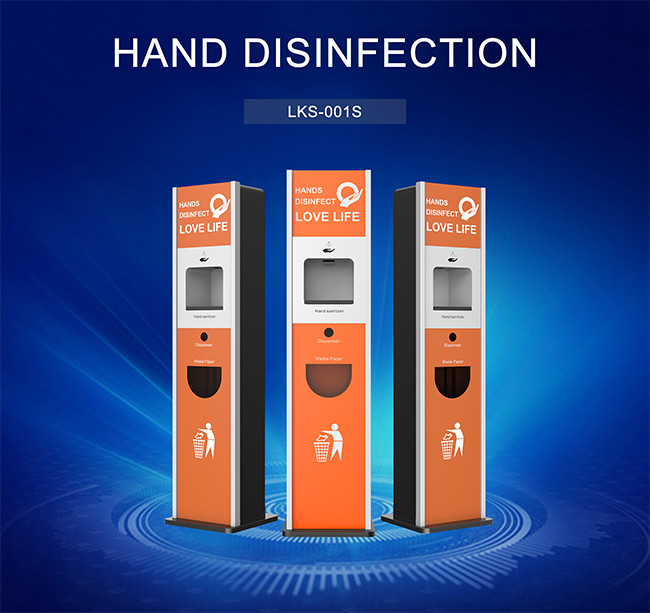 Automatic 1200ml Free Standing Hand Sanitizer Station Disinfection