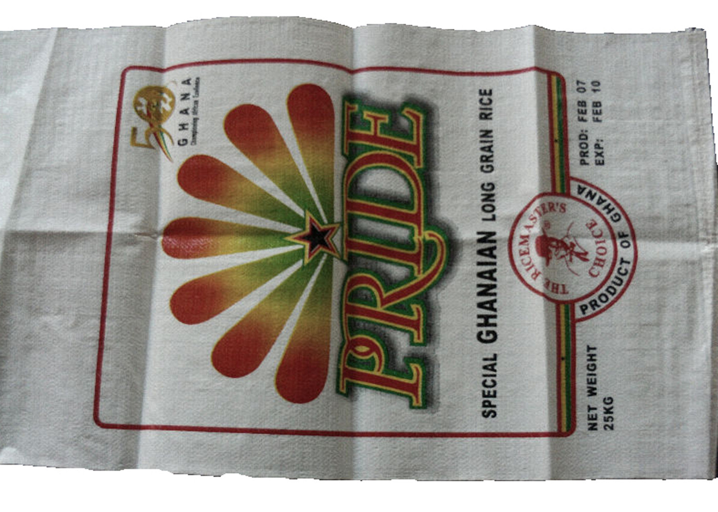 Bopp Laminated PP Woven Rice Packaging Bags 25 Kg Double Stitched Multi Use