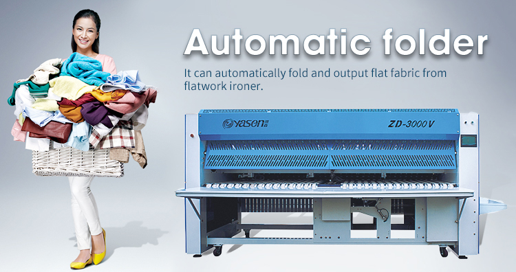 50 M/Min Automatic Ironing Folding Machine For Commercial Laundry