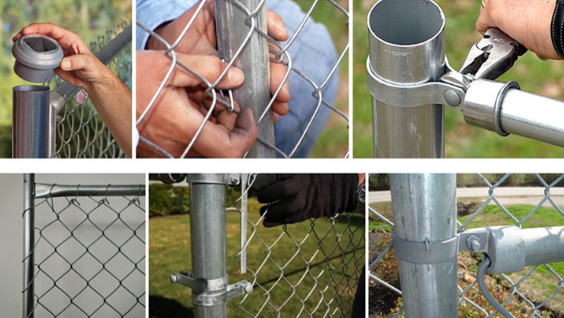 Low Carbon Steel Temporary Cyclone Fencing Height 1.5-3m For Construction