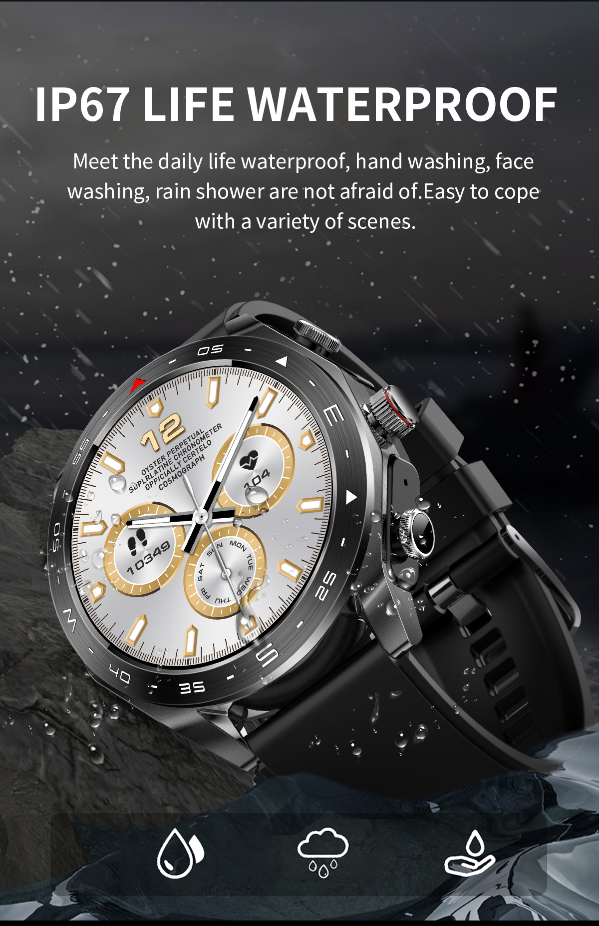 Long Battery Life TWS Support Smartwatch With Music Bracelet Syncs