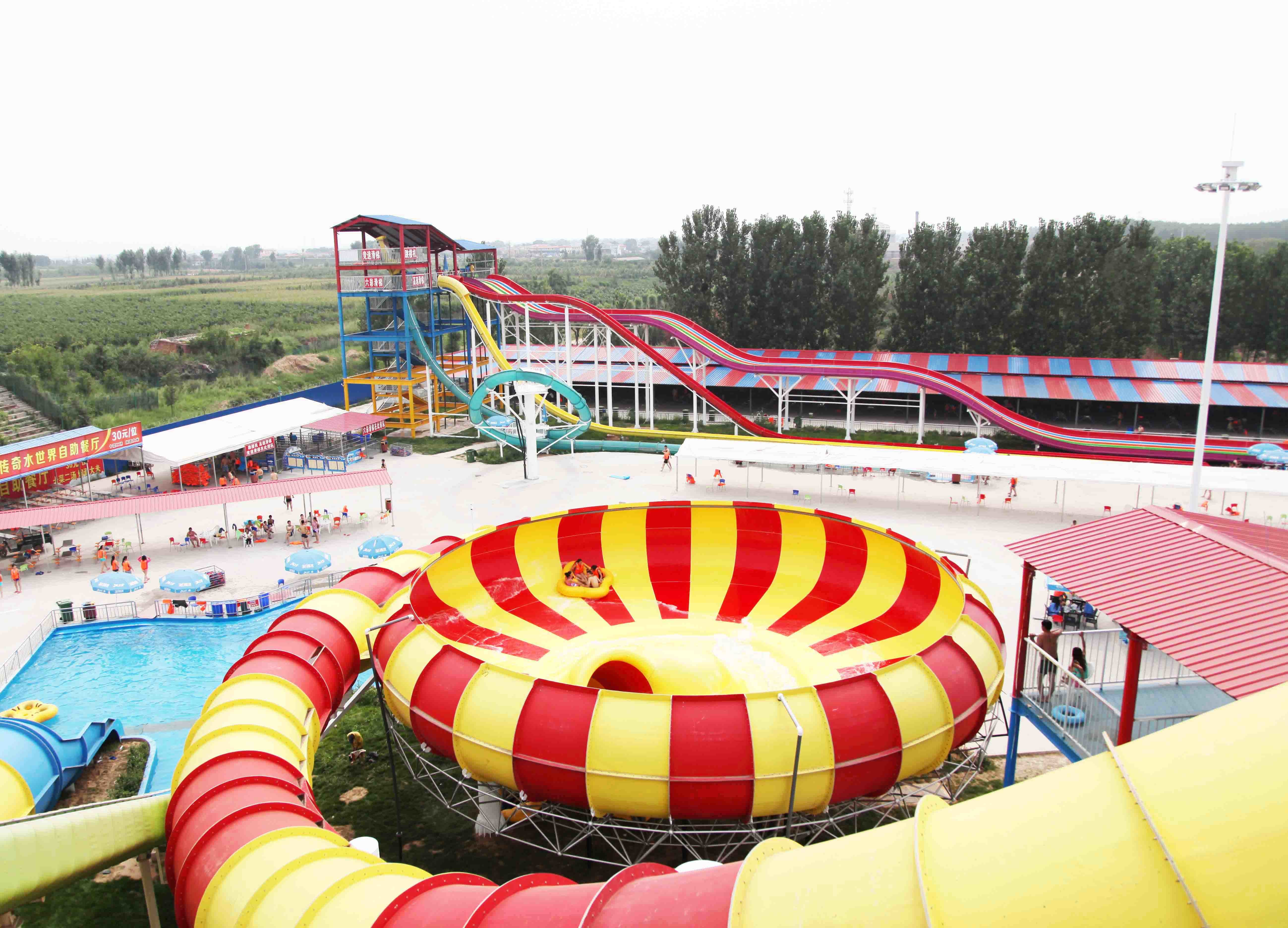 Theme Park Equipment Space Bowl Water Slide Supper Crater Van for 2 Persons