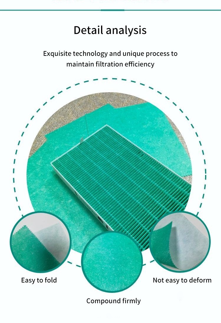 Green H13 Melt Blown Filter Fabric Polypropylene Melt Blown Non Woven Fabric