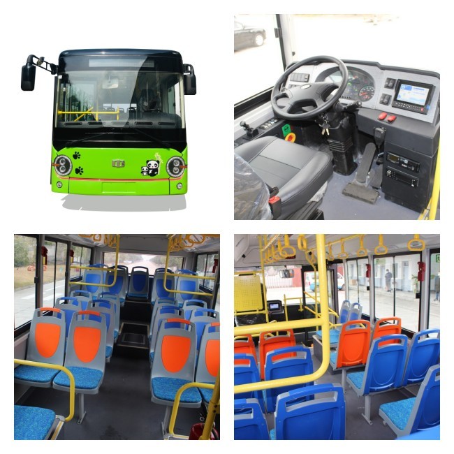 6.6m Electric Mini Bus New Energy City Tour Bus 23 Seats Urban Bus Battery 200 KWh