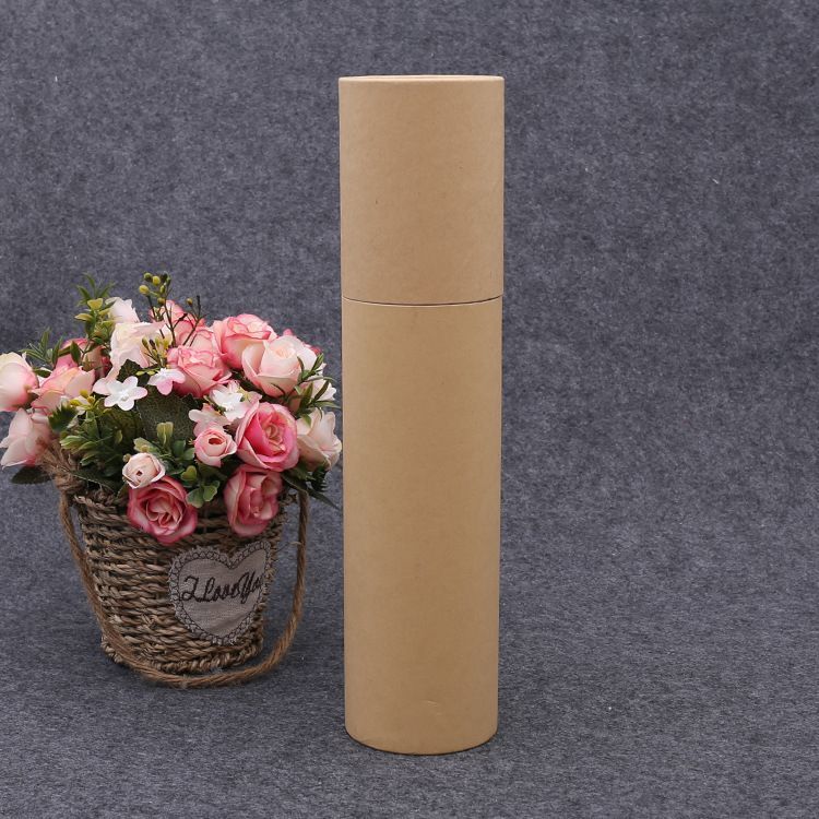 Cute Fancy Art Paper Round Tube Cylindrical Corrugated Paper Tea Coffee Nutrition Facial Creams Paper Jar Tube