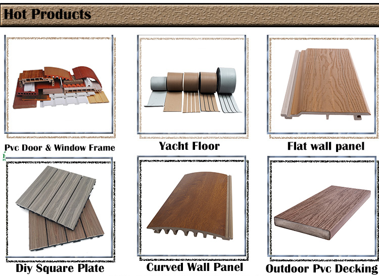 Brown Covered Elastic Plastic and PVC Core Inside Garden Solid Grooved Composite Flooring for Outdoor Balcony