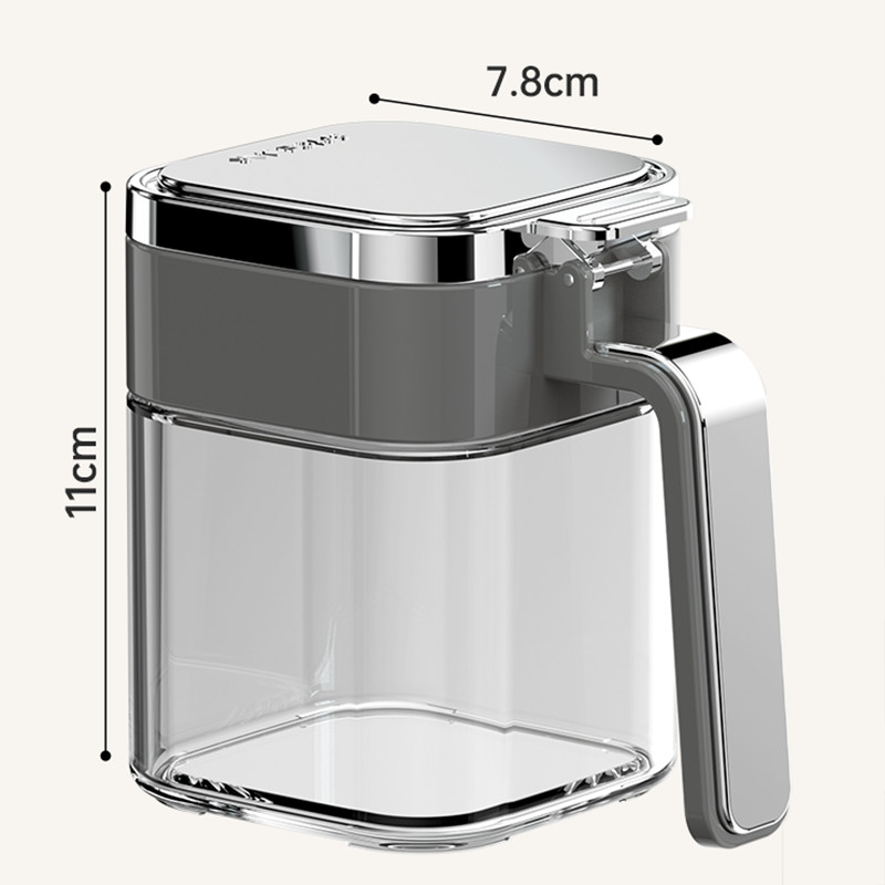 Household Kitchen BBQ Food Seasoning Powder Spices Pot Storage Box Wholesale Glass Spice Jars Container With Stainless Steel Lid