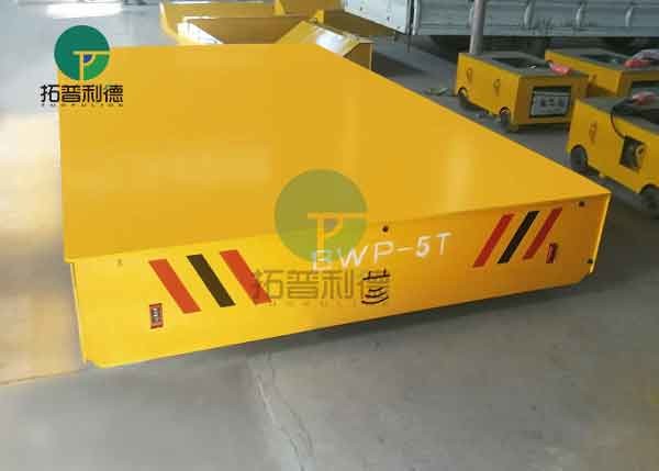 30 ton Battery Powered Trackless Motorized Transfer Cart Transport Carriage With Pendent Operated