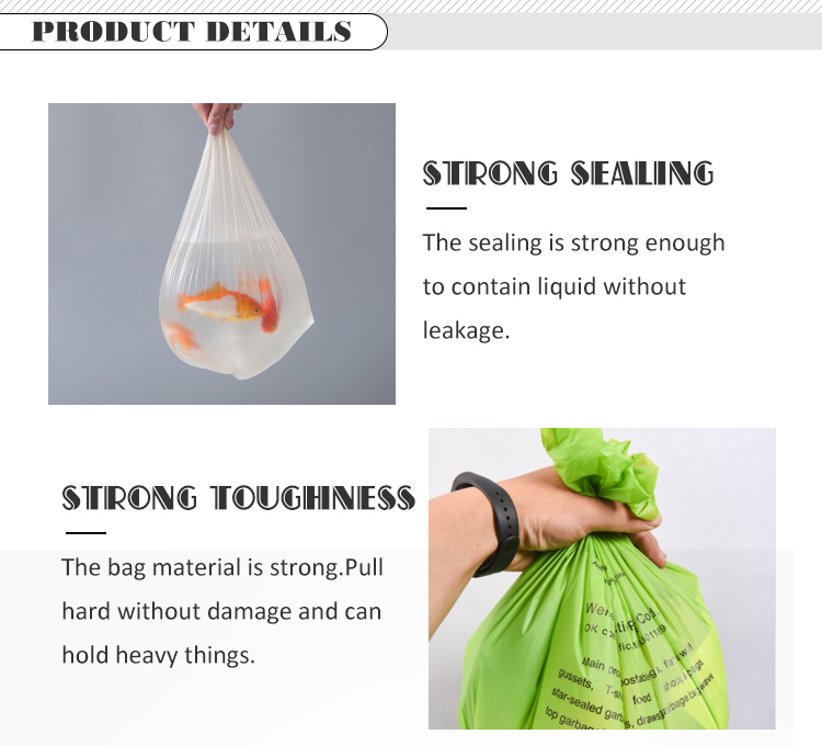 OEM Accepted Eco Friendly Biodegradable Pet Bags for Dog Poop Waste Food Package