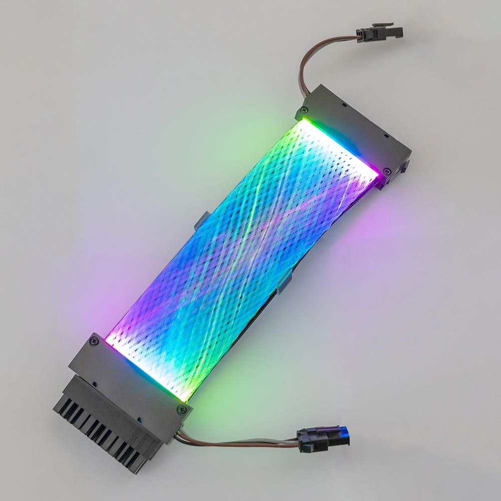 RGB 24PIN Extension Cable 5v 3pin Power Adapter Computer Connector Synchronizes Motherboard Net Double-Headed Light 200mm