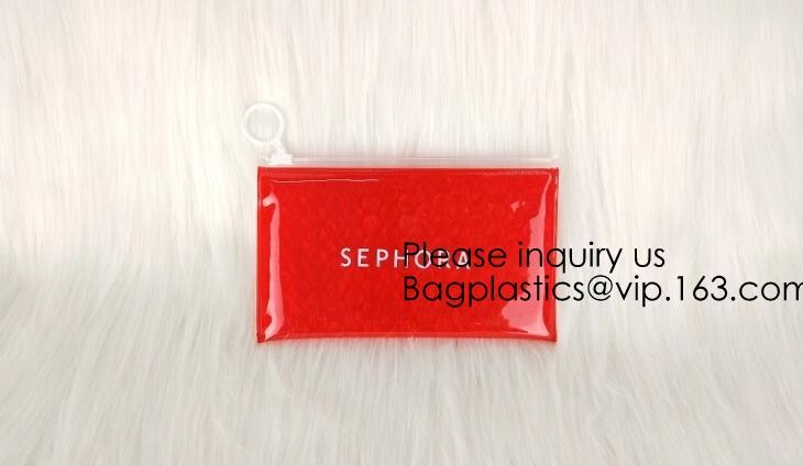 Frosted Plastic EVA Garment Packing Bag Suit Clothes Bags With zipper slider,Luxury design EVA cosmetic packaging bag wi